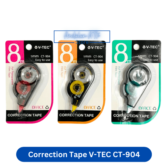 Tip Ex Kertas / Correction Tape V-TEC CT-904 Tipex