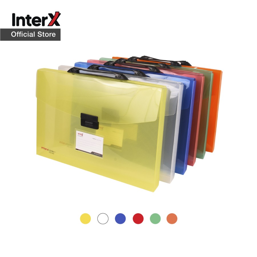 Map Plastik / Carry Case 4cm InterX Folder File