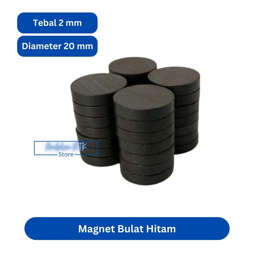 Magnet Bulat / Magnet Kecil Hitam / Magnet Koin