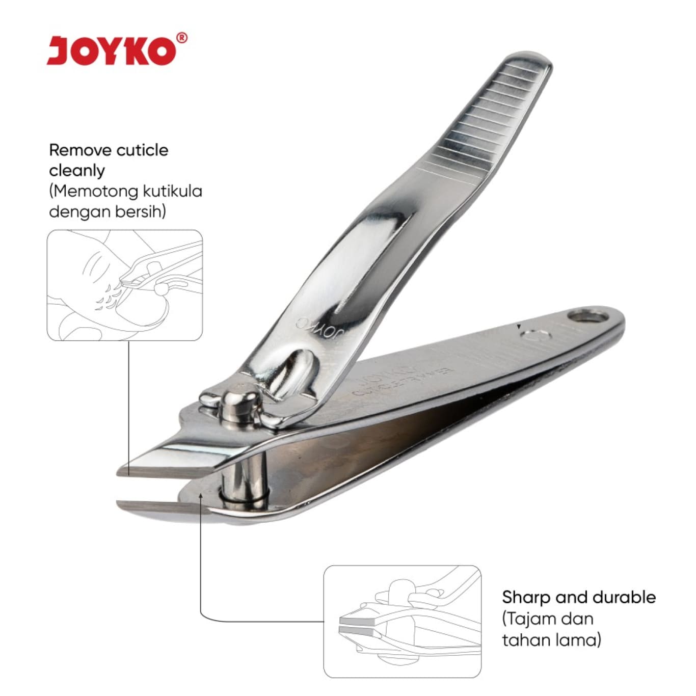 Gunting Kuku Nail Clipper Joyko NCP-2704 Cuticle Trimmer Kutikula