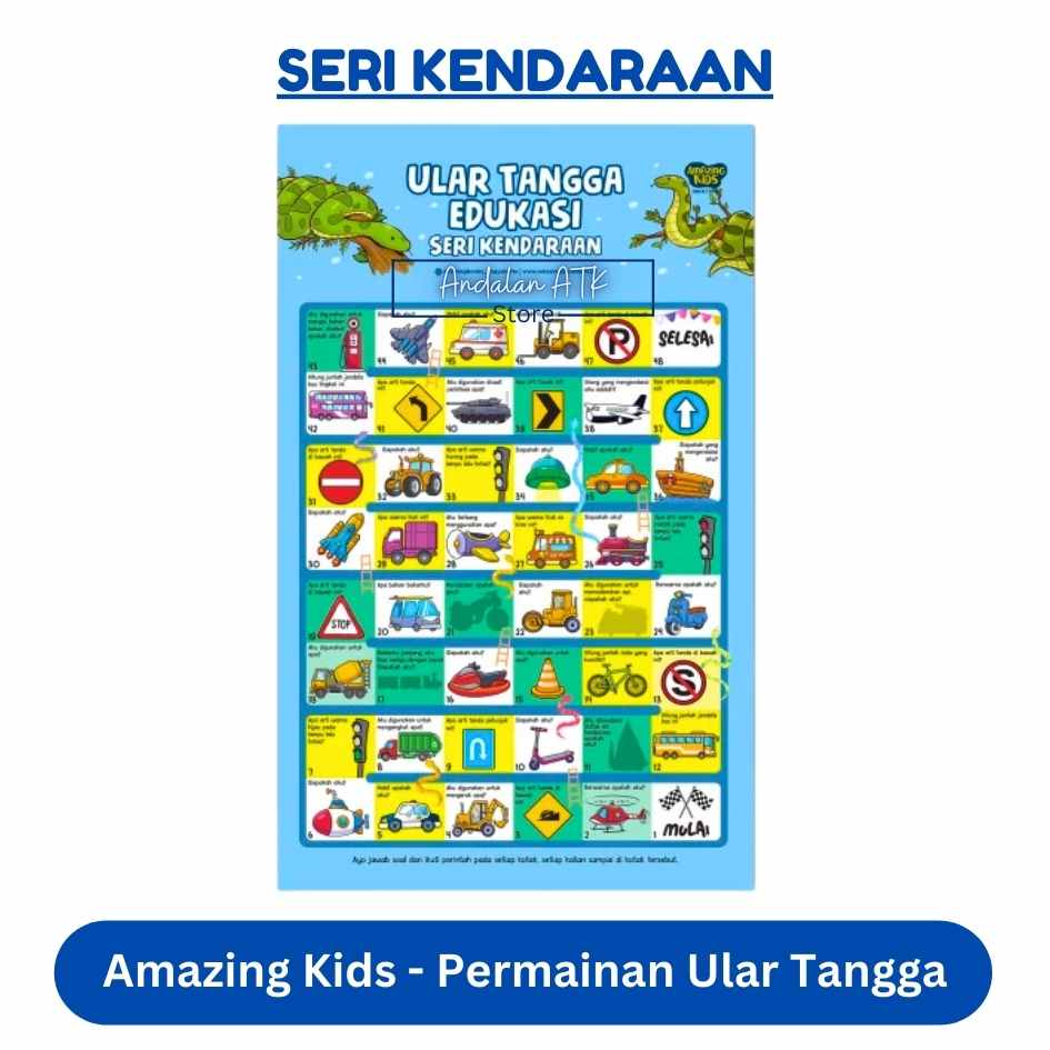 Amazing Kids Permainan Ular Tangga Edukasi Anak / Game Edukasi  
