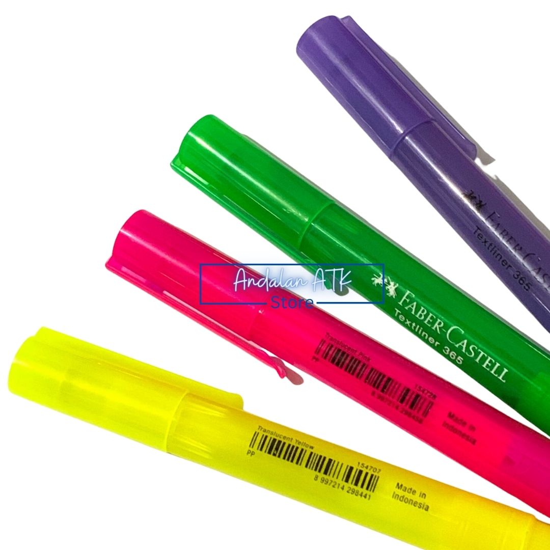 Textliner 365 Faber Castell Translucent Warna Cerah / Stabilo  