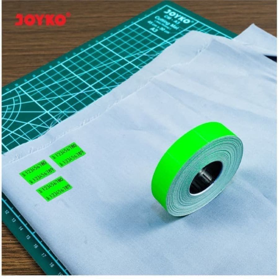 Label Harga Joyko LB-10 2 Baris Hijau Kertas Label  