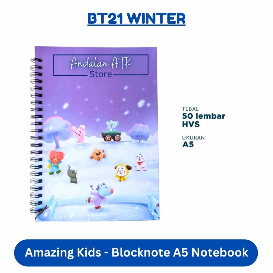 Amazing Kids Blocknote A5 Isi 50 Lembar / Buku Catatan / Notebook / Buku Agenda  