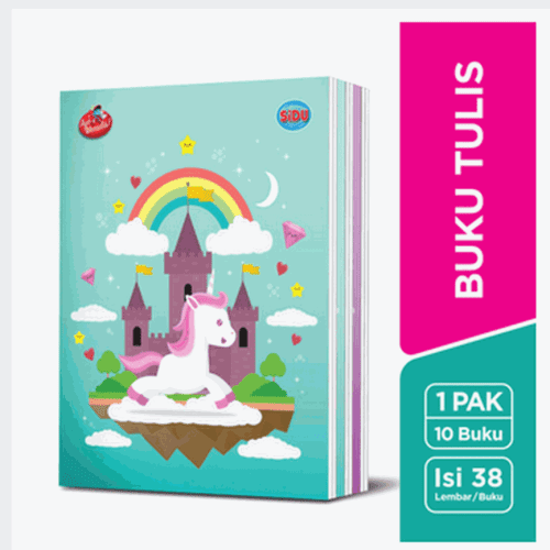 Buku Tulis Sidu 38 Lembar Sinar Dunia Ukuran Kwarto MIX  