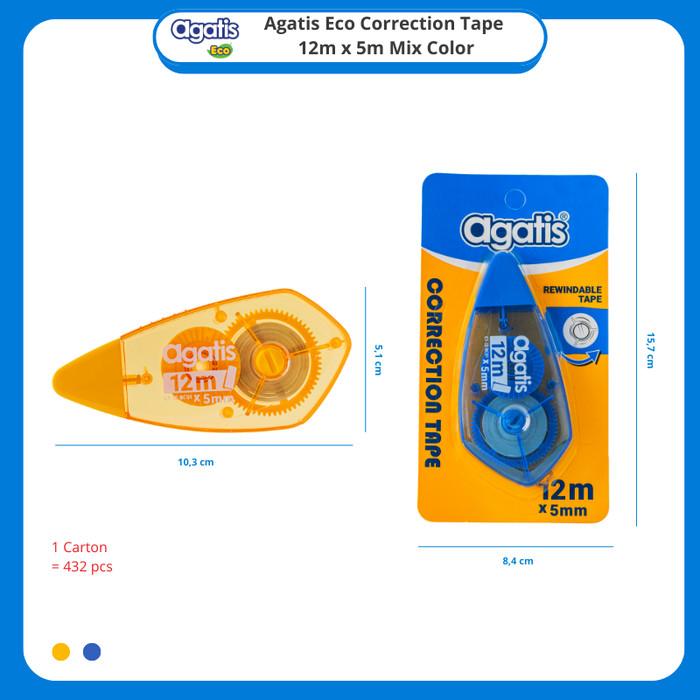 Tip Ex Kertas / Correction Tape Agatis 12Mx5MM GCT-012-BC01-B